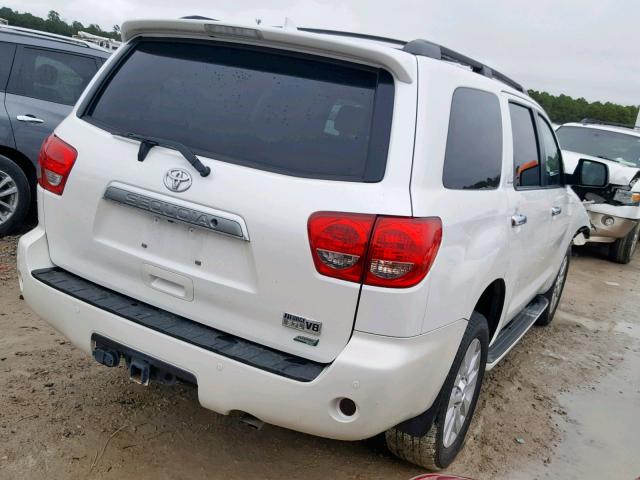 5TDDW5G12HS148610 - 2017 TOYOTA SEQUOIA PL WHITE photo 4