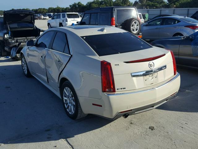 1G6DE5EY4B0115589 - 2011 CADILLAC CTS LUXURY CREAM photo 3