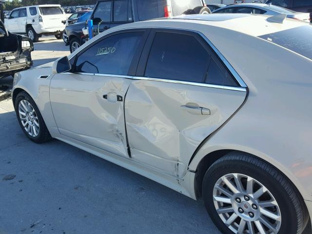 1G6DE5EY4B0115589 - 2011 CADILLAC CTS LUXURY CREAM photo 9