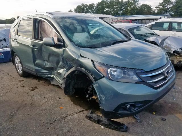 2HKRM3H78CH513597 - 2012 HONDA CR-V EXL GREEN photo 1