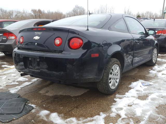 1G1AT18H897272773 - 2009 CHEVROLET COBALT LT BLACK photo 4