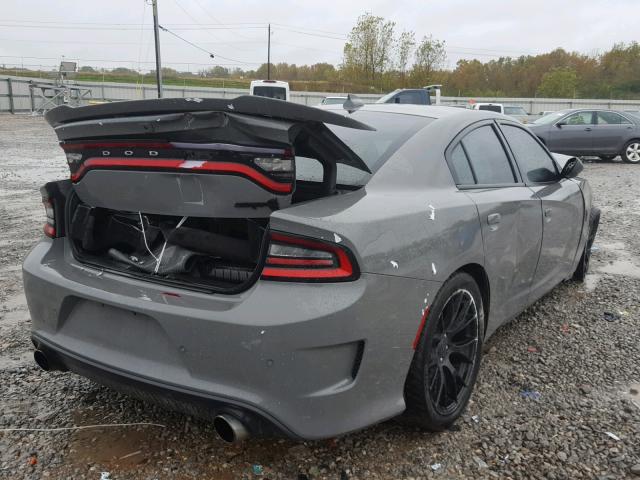 2C3CDXL93HH592879 - 2017 DODGE CHARGER SR GRAY photo 4