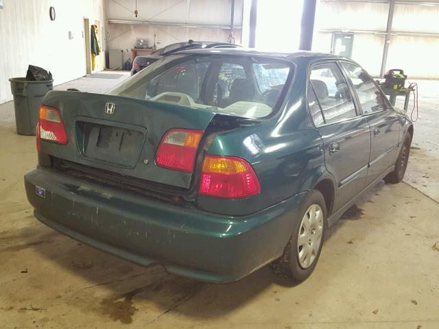 2HGEJ6618YH514595 - 2000 HONDA CIVIC BASE 绿色 照片 4