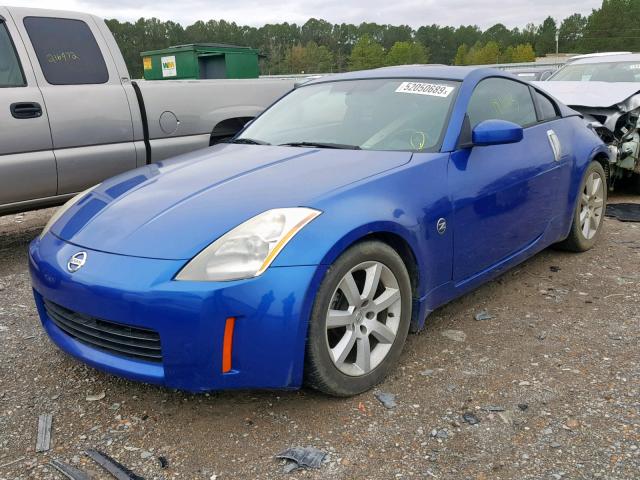 JN1AZ34D74M101577 - 2004 NISSAN 350Z COUPE BLUE photo 2