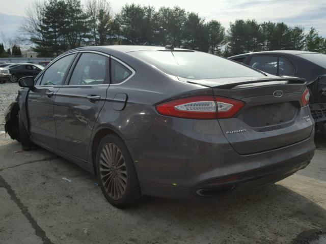 3FA6P0K94GR135810 - 2016 FORD FUSION TIT CHARCOAL photo 3