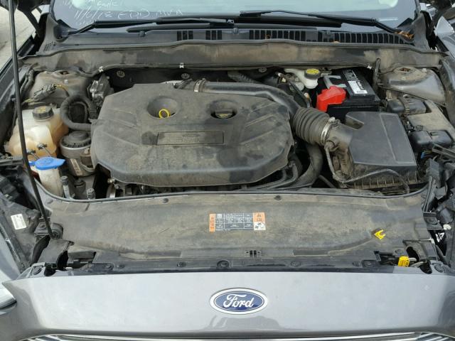 3FA6P0K94GR135810 - 2016 FORD FUSION TIT CHARCOAL photo 7