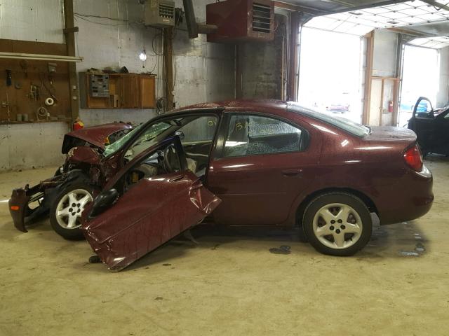 1B3ES46C92D505119 - 2002 DODGE NEON SE MAROON photo 9