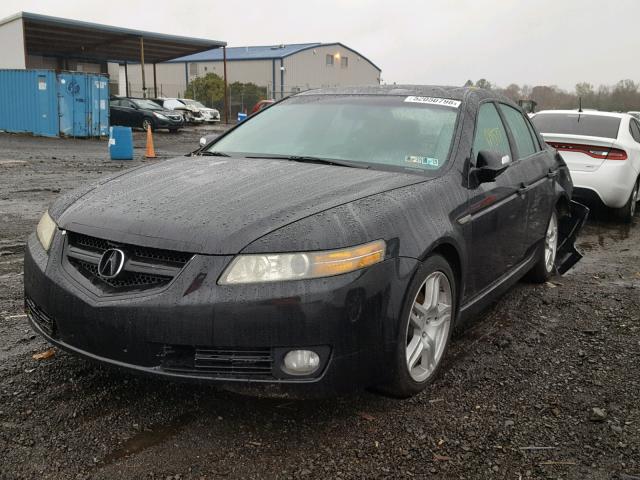 19UUA66237A012630 - 2007 ACURA TL BLACK photo 2