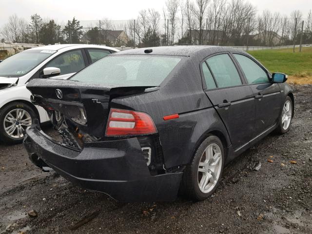 19UUA66237A012630 - 2007 ACURA TL BLACK photo 4