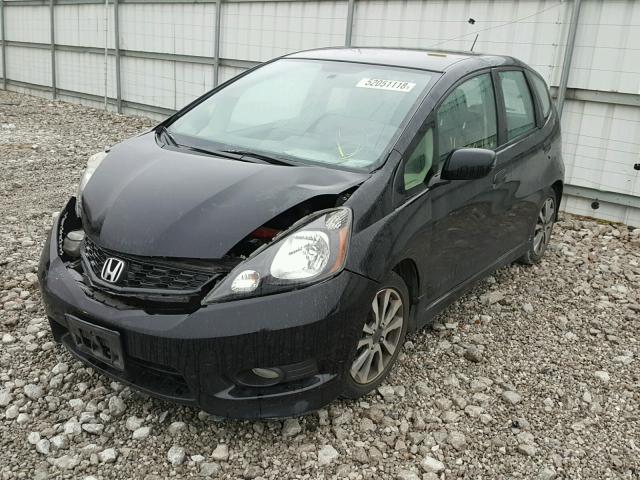 JHMGE8H52CC011887 - 2012 HONDA FIT SPORT BLACK photo 2