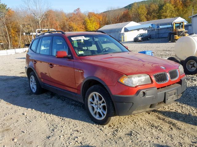 WBXPA73424WA77965 - 2004 BMW X3 2.5I RED photo 1