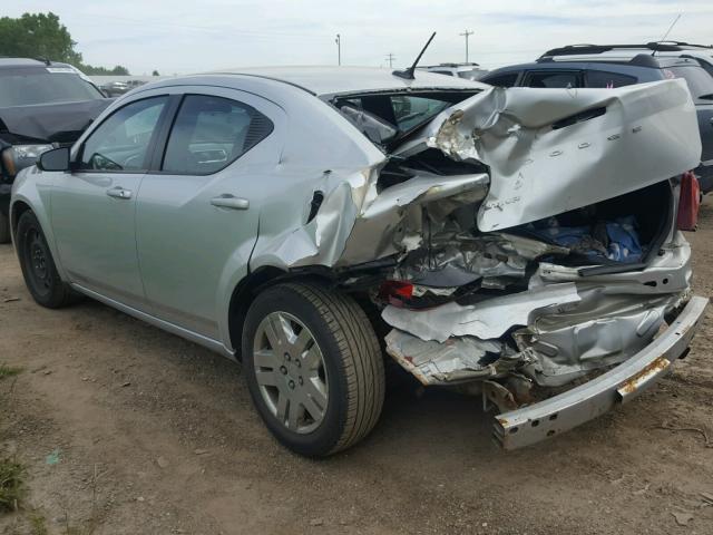 1B3BD4FB1BN609151 - 2011 DODGE AVENGER EX SILVER photo 3