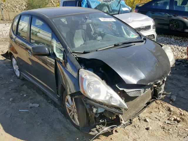 JHMGE88479S055356 - 2009 HONDA FIT SPORT BLACK photo 1