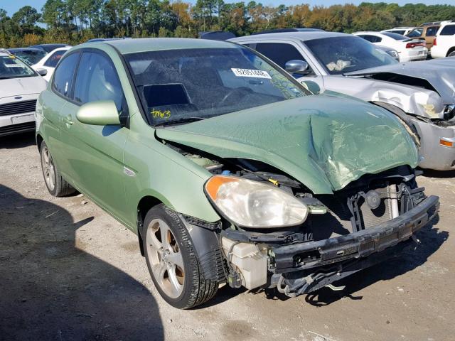 KMHCN36C27U036384 - 2007 HYUNDAI ACCENT SE GREEN photo 1