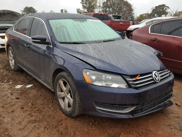 1VWBP7A30DC042997 - 2013 VOLKSWAGEN PASSAT SE BLUE photo 1