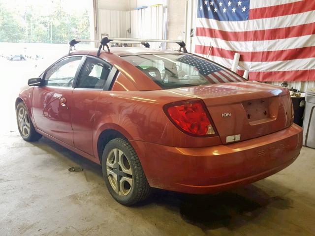 1G8AV12F63Z191012 - 2003 SATURN ION LEVEL ORANGE photo 3