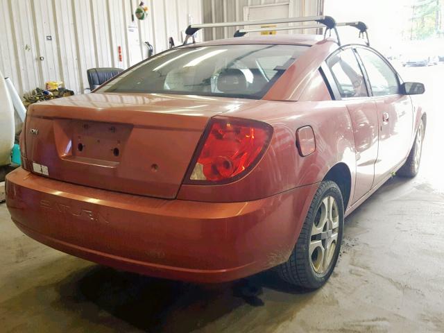 1G8AV12F63Z191012 - 2003 SATURN ION LEVEL ORANGE photo 4