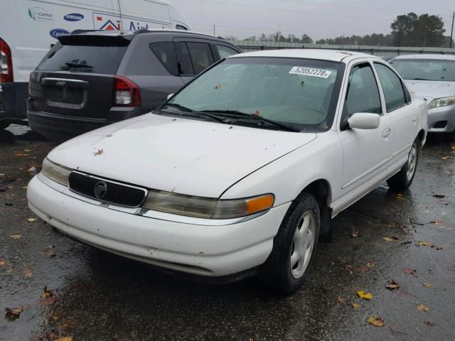 1MELM6532TK641620 - 1996 MERCURY MYSTIQUE G WHITE photo 2