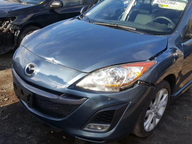 JM1BL1H69A1210493 - 2010 MAZDA 3 S BLUE photo 9