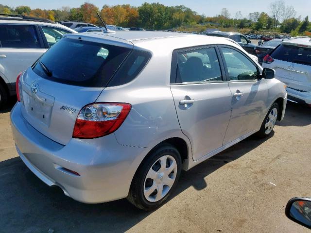 2T1KU40E19C125432 - 2009 TOYOTA COROLLA MA SILVER photo 4