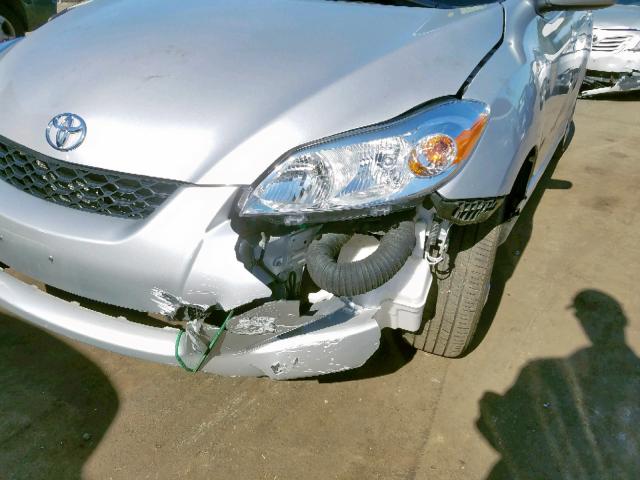 2T1KU40E19C125432 - 2009 TOYOTA COROLLA MA SILVER photo 9