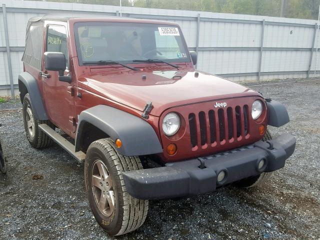 1J4FA241X9L786370 - 2009 JEEP WRANGLER X MAROON photo 1