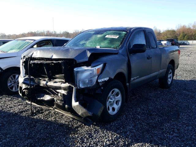 1N6AA1CJ9HN564026 - 2017 NISSAN TITAN S GRAY photo 2