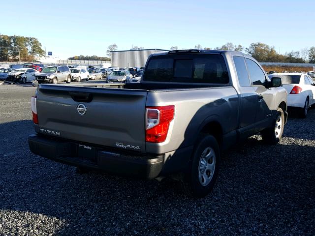 1N6AA1CJ9HN564026 - 2017 NISSAN TITAN S GRAY photo 4