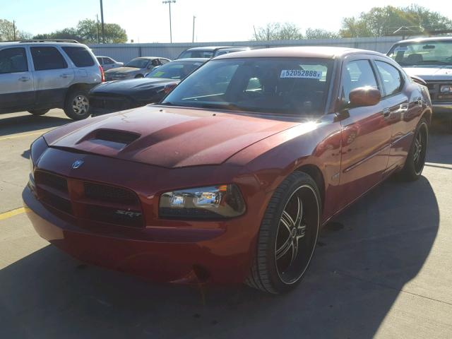 2B3KA73W56H347764 - 2006 DODGE CHARGER SR RED photo 2