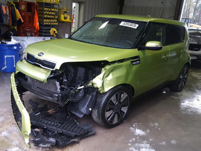 KNDJX3A51F7775189 - 2015 KIA SOUL ! GREEN photo 2