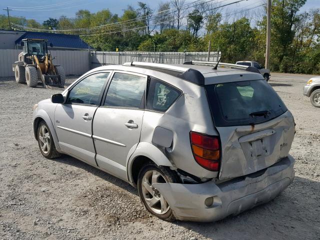 5Y2SL63815Z429333 - 2005 PONTIAC VIBE SILVER photo 3