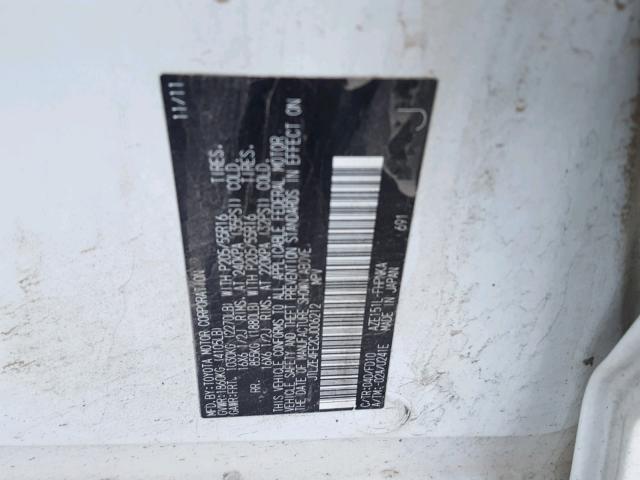 JTLZE4FE2CJ006212 - 2012 TOYOTA SCION XB Ağ foto 10