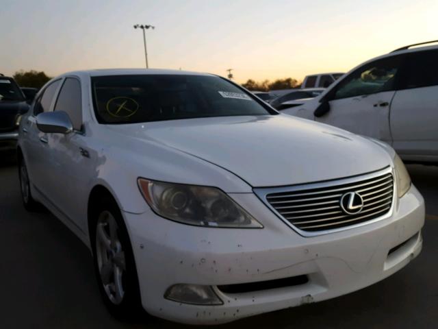 JTHBL46F675025077 - 2007 LEXUS LS 460 WHITE photo 1