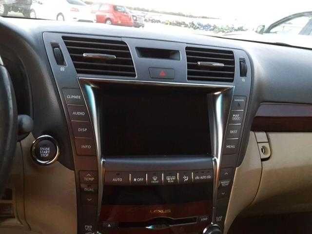 JTHBL46F675025077 - 2007 LEXUS LS 460 WHITE photo 9