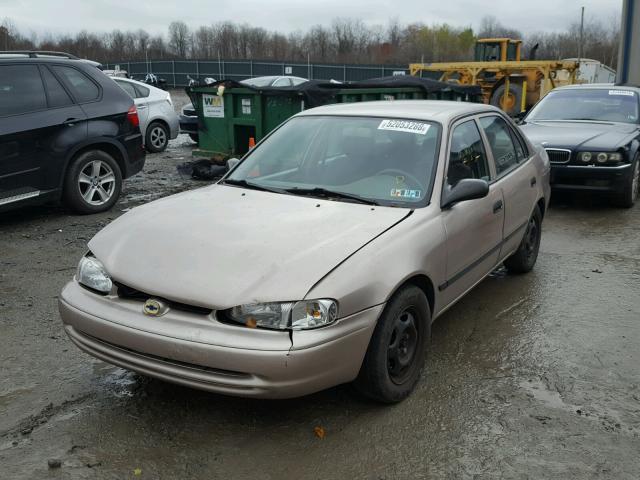 1Y1SK5289WZ412596 - 1998 CHEVROLET GEO PRIZM TAN photo 2