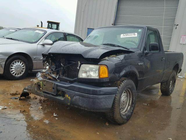 1FTYR10DX4PA57126 - 2004 FORD RANGER BLACK photo 2