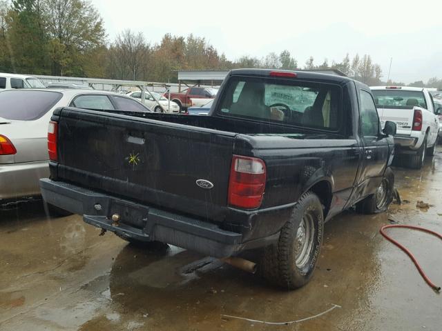 1FTYR10DX4PA57126 - 2004 FORD RANGER BLACK photo 4