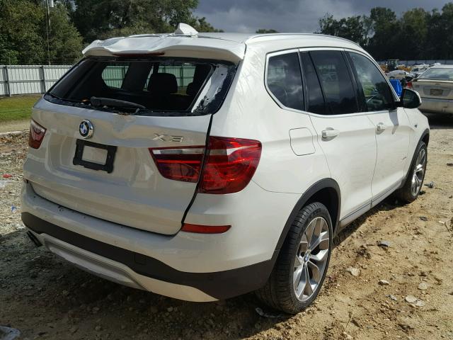 5UXWX9C50G0D77649 - 2016 BMW X3 XDRIVE2 WHITE photo 4