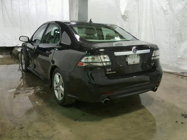 YS3FA4NY8B1300291 - 2011 SAAB 9-3 2.0T BLACK photo 3