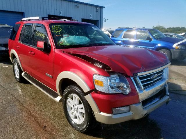 1FMEU74E47UA59012 - 2007 FORD EXPLORER E RED photo 1