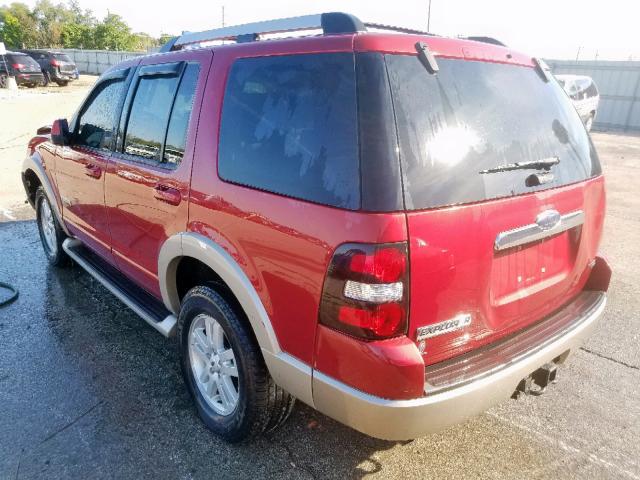 1FMEU74E47UA59012 - 2007 FORD EXPLORER E RED photo 3