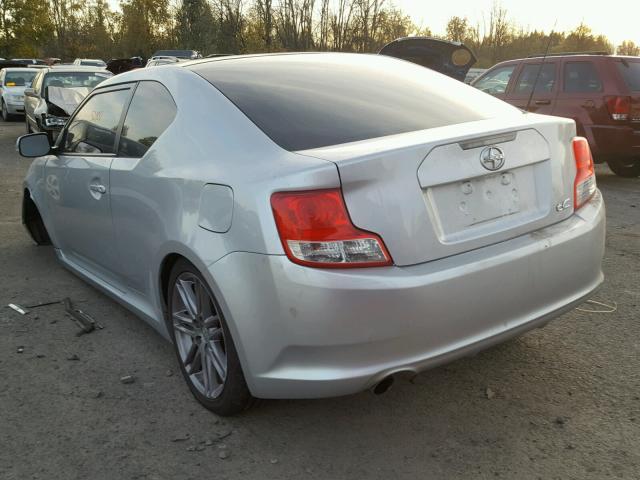 JTKJF5C7XD3057022 - 2013 TOYOTA SCION TC 银色 照片 3