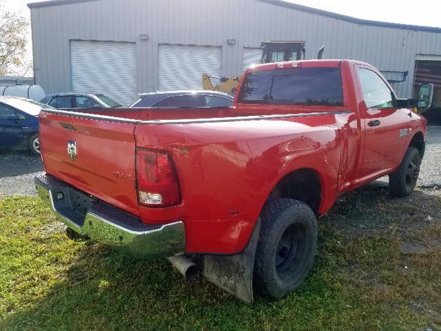 3C63RRAL7EG247798 - 2014 RAM 3500 ST RED photo 4