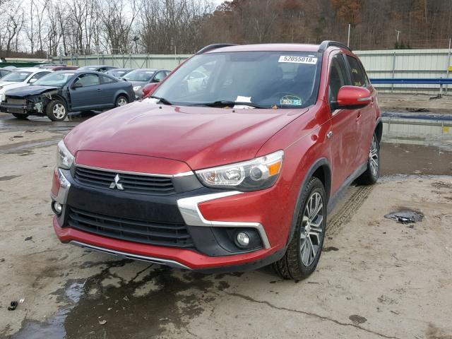 JA4AR4AW9GZ023605 - 2016 MITSUBISHI OUTLANDER RED photo 2