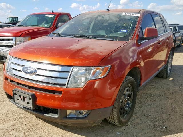 2FMDK39C98BA89485 - 2008 FORD EDGE LIMIT ORANGE photo 2