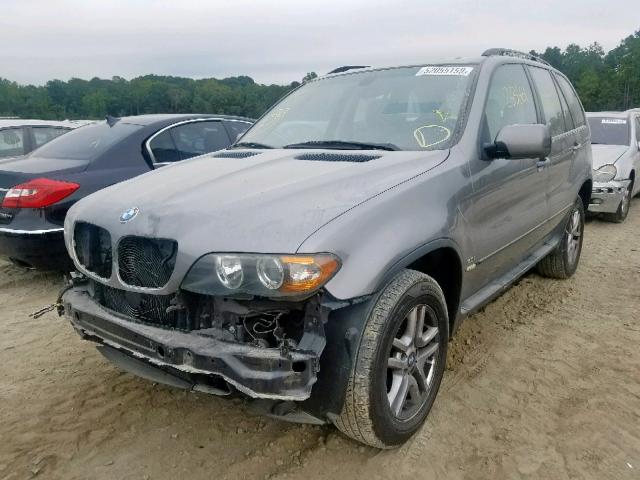 5UXFA135X6LY36831 - 2006 BMW X5 3.0I GRAY photo 2