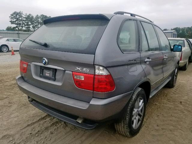 5UXFA135X6LY36831 - 2006 BMW X5 3.0I GRAY photo 4