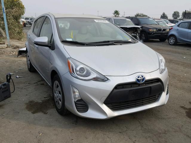 JTDKDTB33G1123673 - 2016 TOYOTA PRIUS C SILVER photo 1