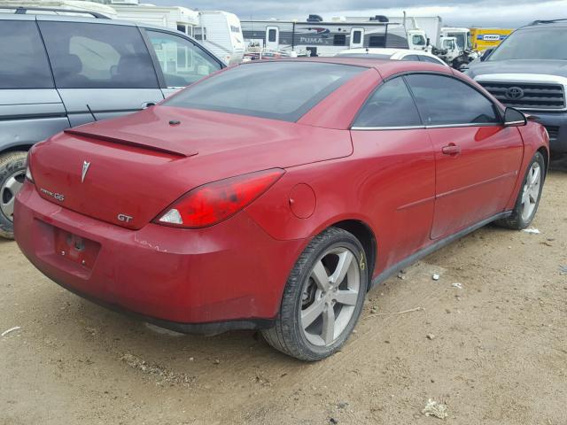 1G2ZH358964274304 - 2006 PONTIAC G6 GT RED photo 4