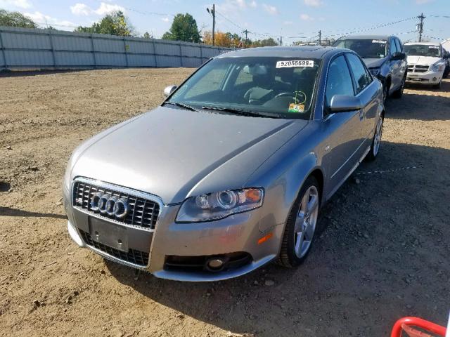 WAUEF78E88A130768 - 2008 AUDI A4 S-LINE GRAY photo 2